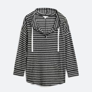 Kallon brushed knit hoodie